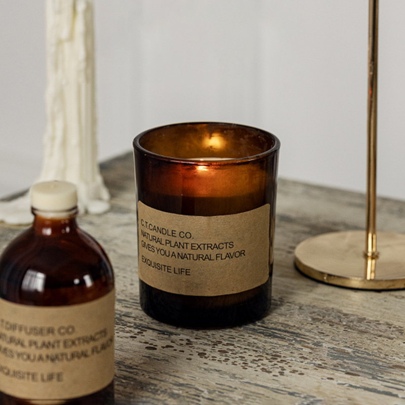 Декоративный декор для дома M&Scent, набор тростниковых диффузоров и ароматических свечей в коробочной упаковке.
