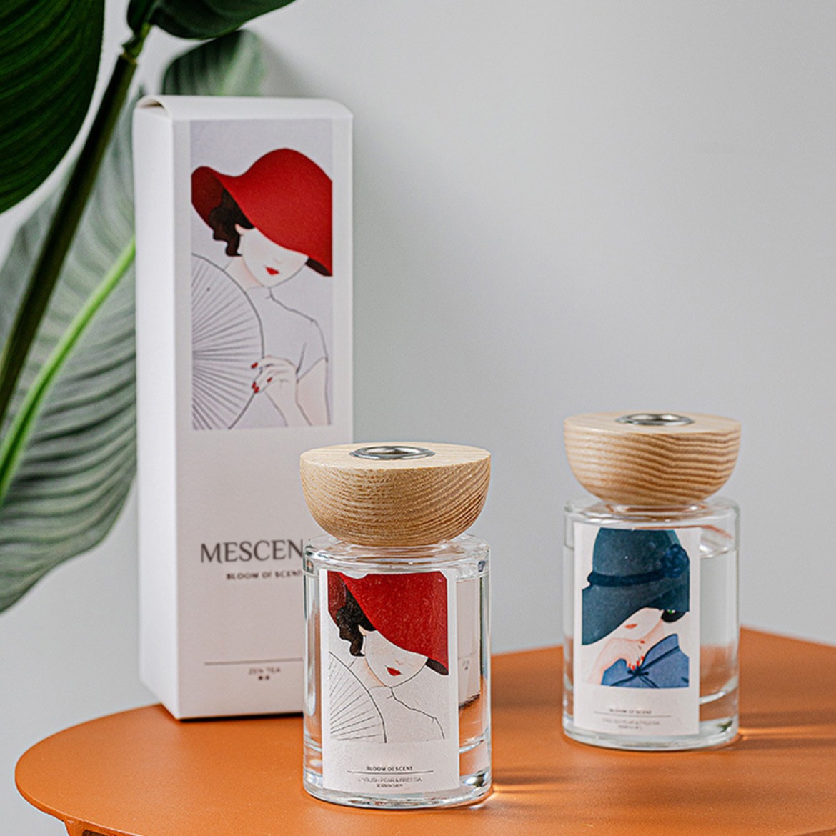 M&Scent оптовые наборы диффузоров для стеклянных бутылок под частной торговой маркой с пробкой