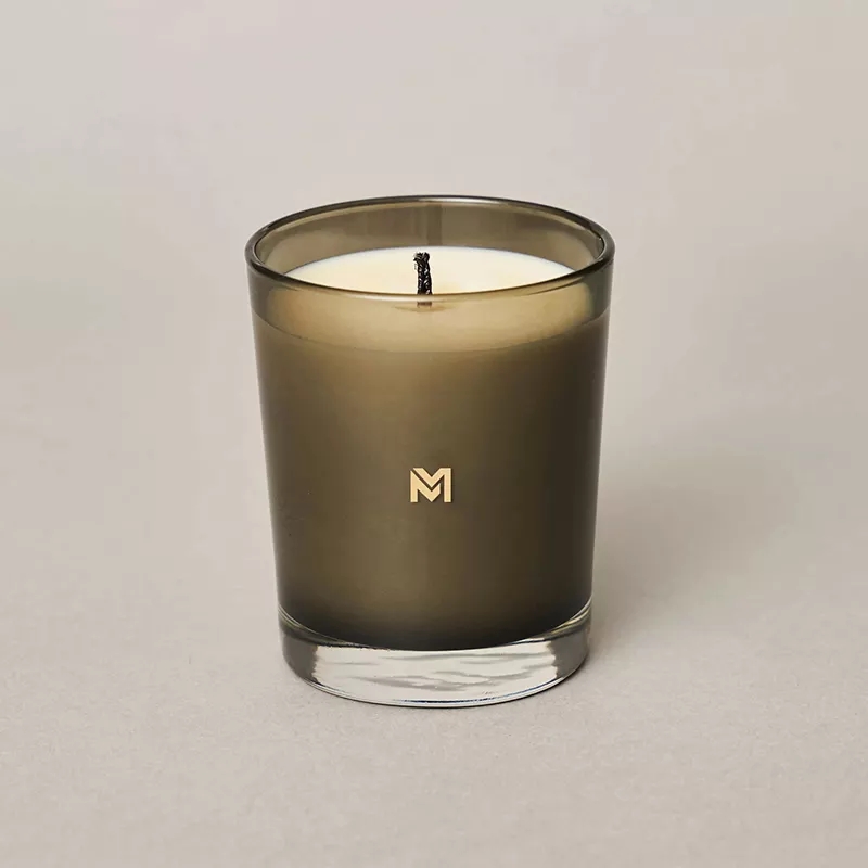 Оптовая продажа M & Scent, новые роскошные рождественские хрустальные банки под частной маркой, ароматическая соевая свеча Керцена с крышкой