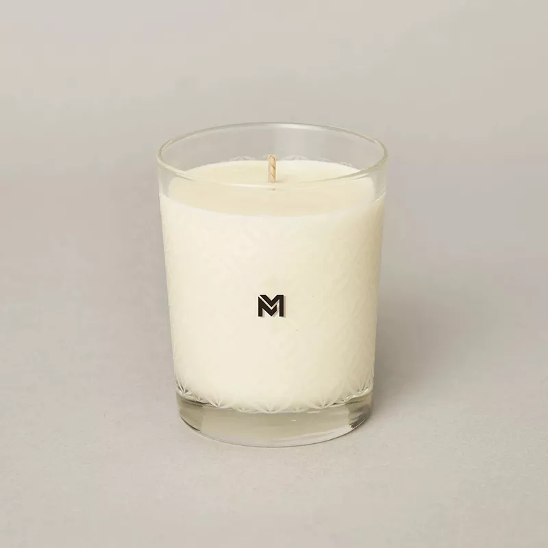 Оптовая продажа M & Scent, новые роскошные рождественские хрустальные банки под частной маркой, ароматическая соевая свеча Керцена с крышкой