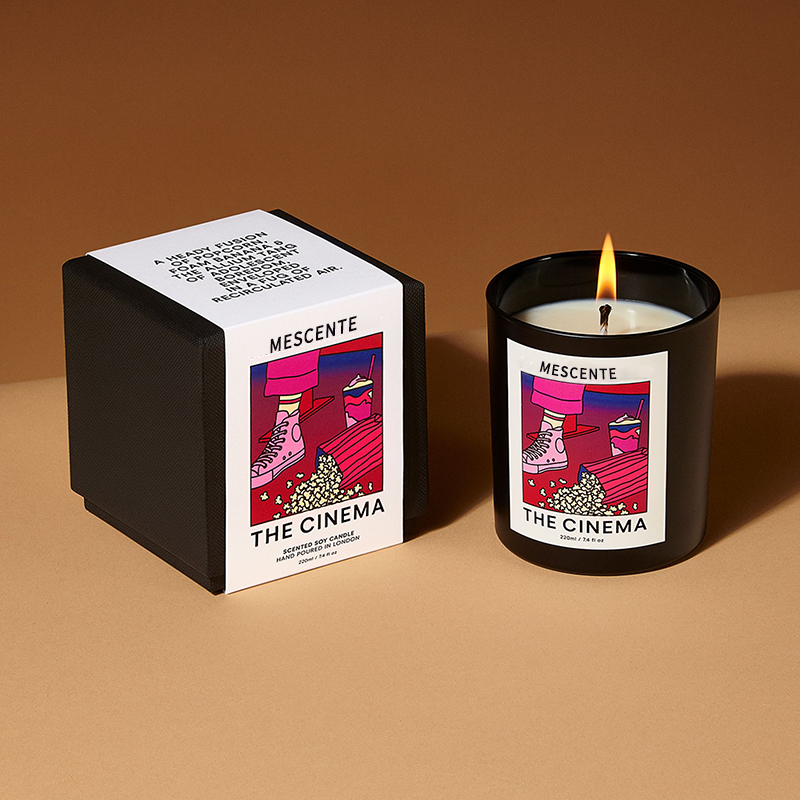 M & Scent оптовая продажа роскошных традиционных торговых марок ручной работы рождественские хрустальные ароматические соевые восковые свечи