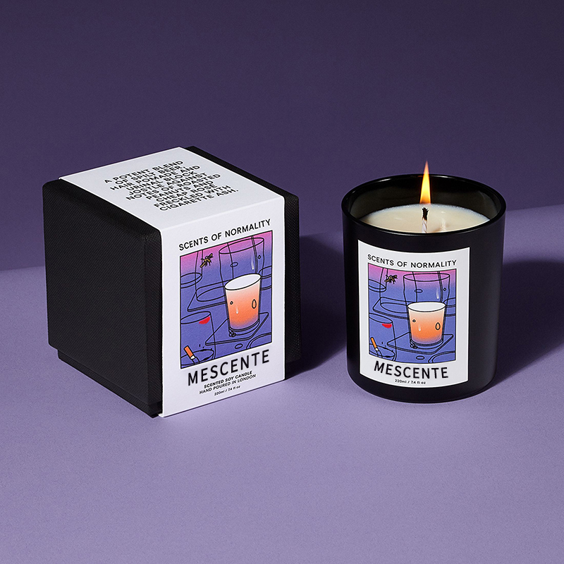 M & Scent оптовая продажа роскошных традиционных торговых марок ручной работы рождественские хрустальные ароматические соевые восковые свечи