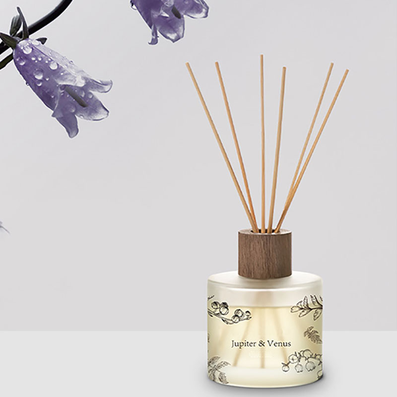 M & Scent оптовая продажа, цветочный индивидуальный декоративный янтарный стеклянный диффузор без огня, уникальный прозрачный цветочный аромат-диффузор