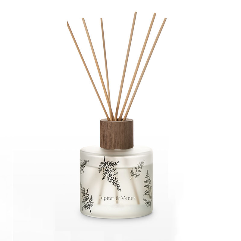 M & Scent оптовая продажа, цветочный индивидуальный декоративный янтарный стеклянный диффузор без огня, уникальный прозрачный цветочный аромат-диффузор