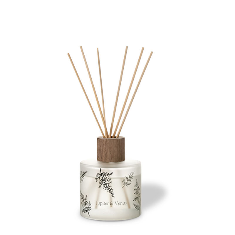 M & Scent оптовая продажа, цветочный индивидуальный декоративный янтарный стеклянный диффузор без огня, уникальный прозрачный цветочный аромат-диффузор