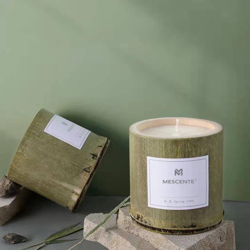 Роскошные деревянные подсвечники M&Scent, свечи под частной торговой маркой, ароматизированные в коробке