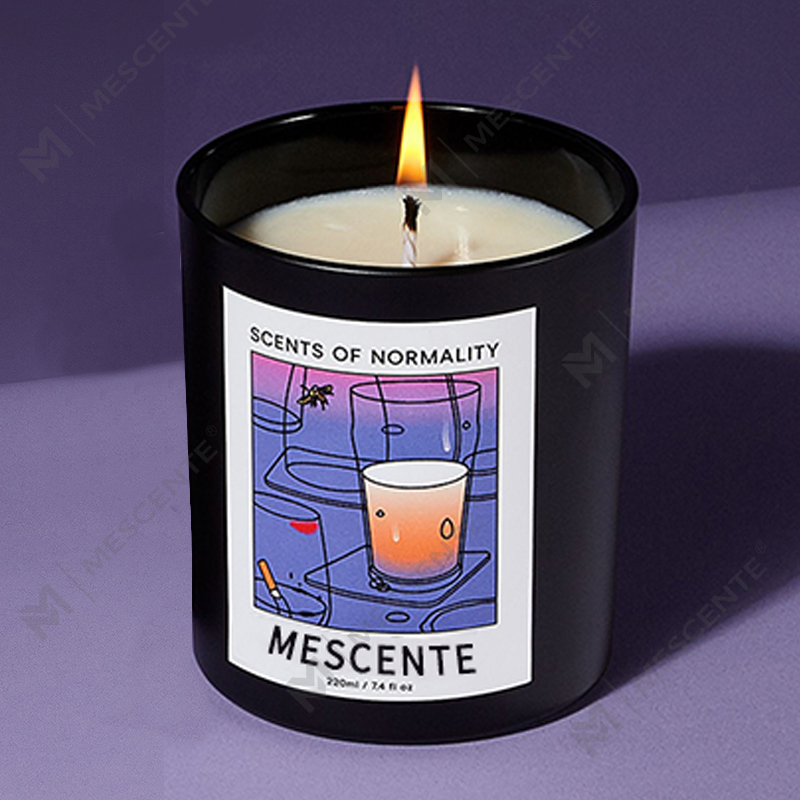 M & Scent оптовая продажа роскошных индивидуальных торговых марок ручной работы рождественские хрустальные ароматические ароматические свечи из соевого воска