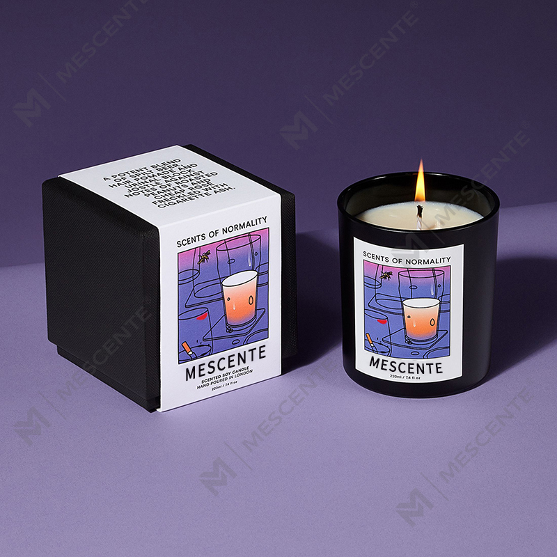 M & Scent оптовая продажа роскошных индивидуальных торговых марок ручной работы рождественские хрустальные ароматические ароматические свечи из соевого воска