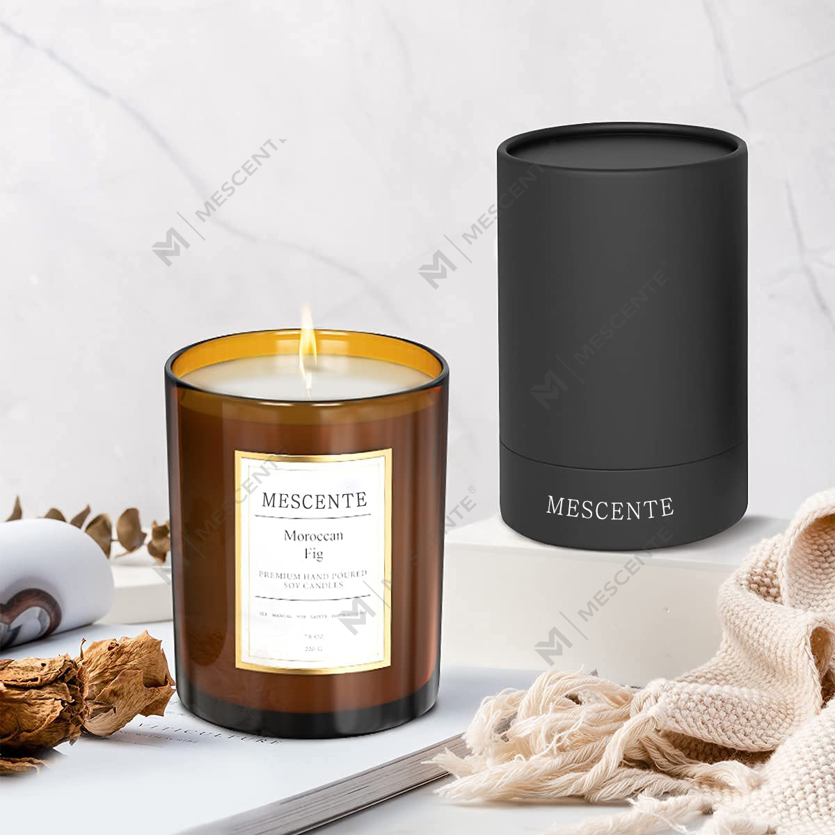 M&Scent оптовый оптовый заказ Роскошные индивидуальные ароматические свечи из соевого воска под частной маркой Подарочный набор