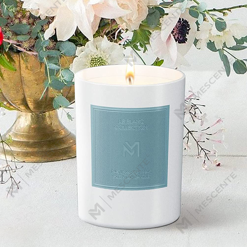 M & Scent оптовая продажа на заказ Роскошные черные стеклянные банки Рождественские наборы соевых восковых свечей для ароматерапии