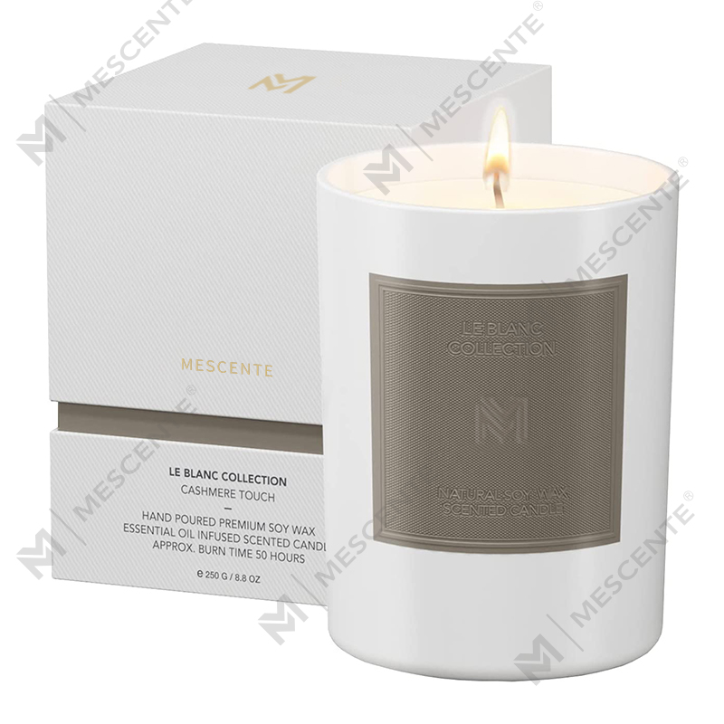 M & Scent оптовая продажа на заказ Роскошные черные стеклянные банки Рождественские наборы соевых восковых свечей для ароматерапии
