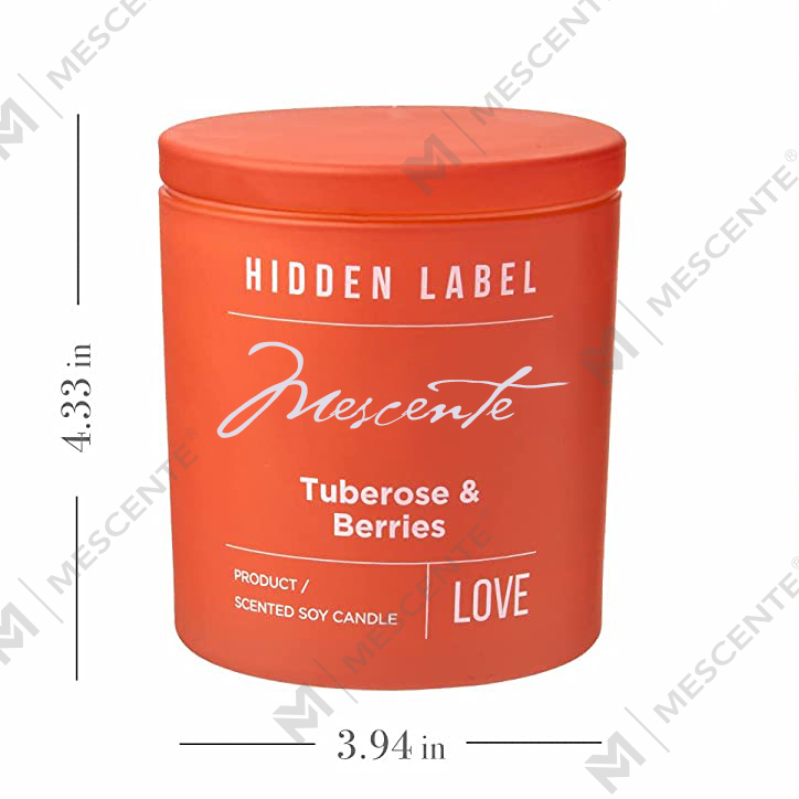 M&Scent оптовая роскошная частная торговая марка в черных банках ароматические свечи из соевого воска с кристаллами
