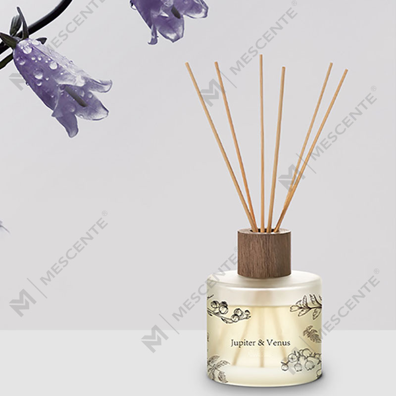 M & Scent оптовая продажа, роскошный индивидуальный декоративный янтарный стеклянный диффузор без огня, уникальный прозрачный цветочный арома-диффузор