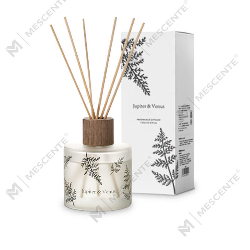 M & Scent оптовая продажа, роскошный индивидуальный декоративный янтарный стеклянный диффузор без огня, уникальный прозрачный цветочный арома-диффузор