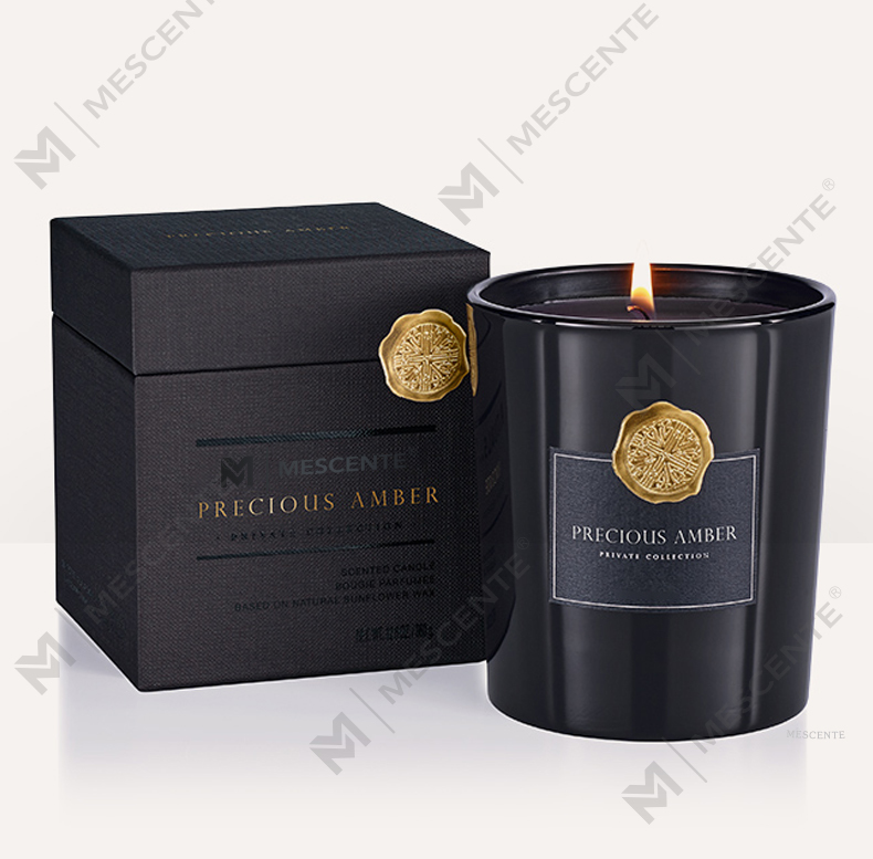 M&Scent роскошные декоративные стеклянные банки под частной торговой маркой, ароматическая свеча из соевого воска