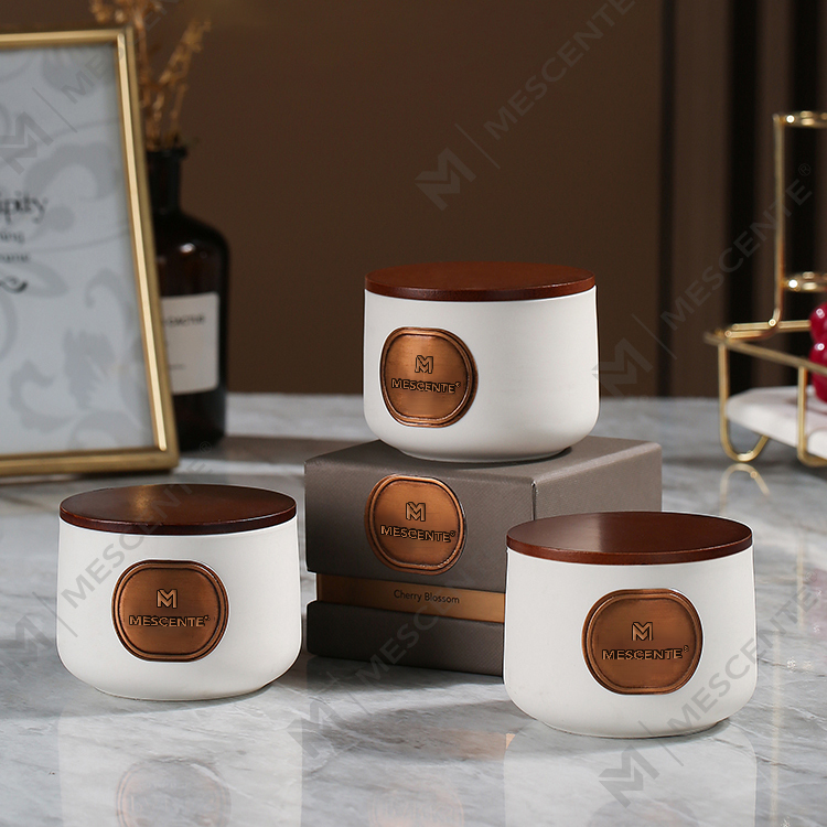 Подарочные наборы керамических свечей из кокосового воска M&Scent под частной торговой маркой на заказ