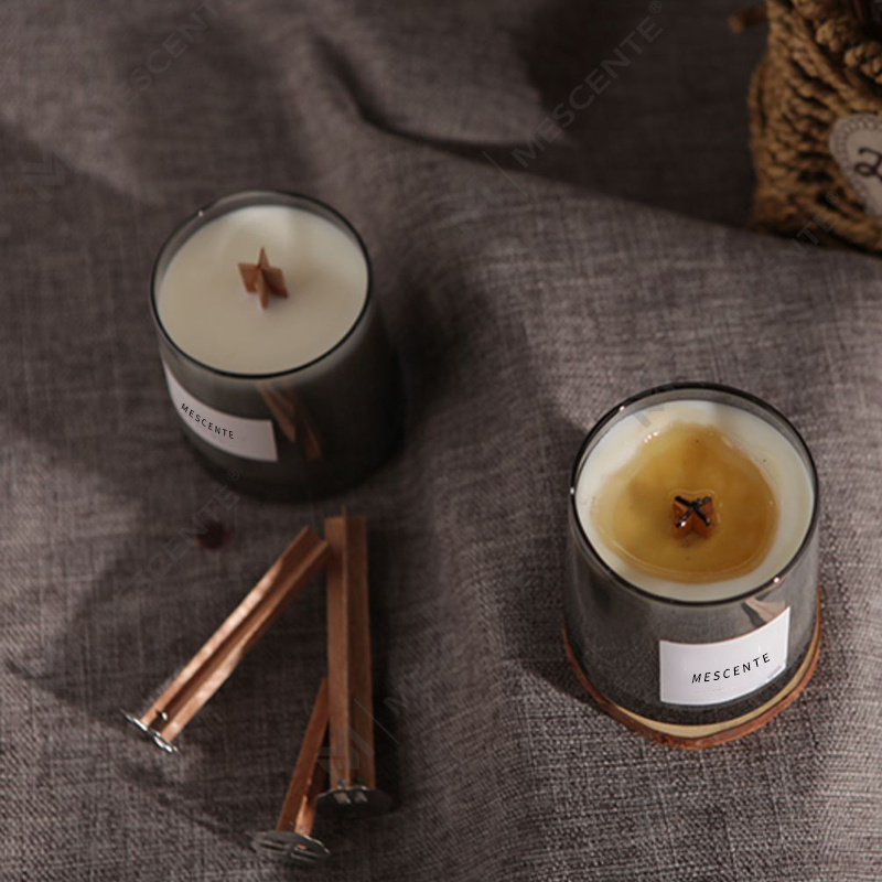 Роскошные стеклянные банки M & Scent, хрустальные деревянные фитили, ароматические свечи из соевого воска, свадебные свечи