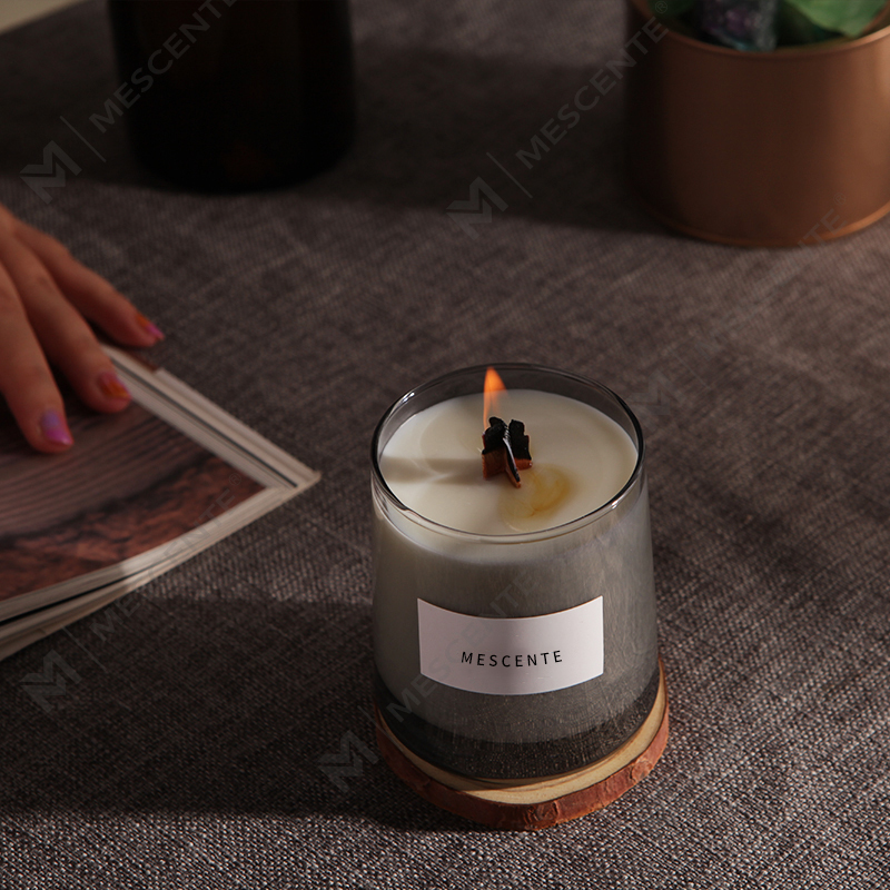 Роскошные стеклянные банки M & Scent, хрустальные деревянные фитили, ароматические свечи из соевого воска, свадебные свечи