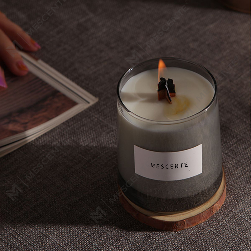 Роскошные стеклянные банки M & Scent, хрустальные деревянные фитили, ароматические свечи из соевого воска, свадебные свечи