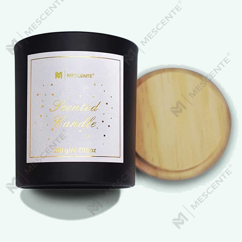 M&Scent Custom Logo Мини-круглая бутылка из хрустального стекла Крепкий кофе соевый воск Ароматические свечи в коробке оптом