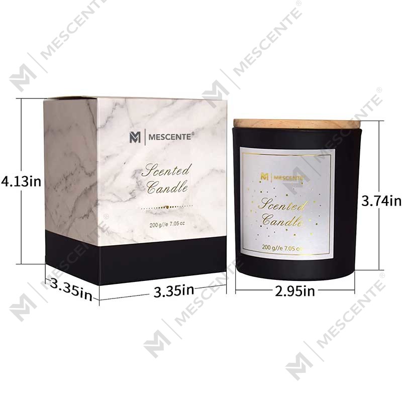 M&Scent Custom Logo Мини-круглая бутылка из хрустального стекла Крепкий кофе соевый воск Ароматические свечи в коробке оптом