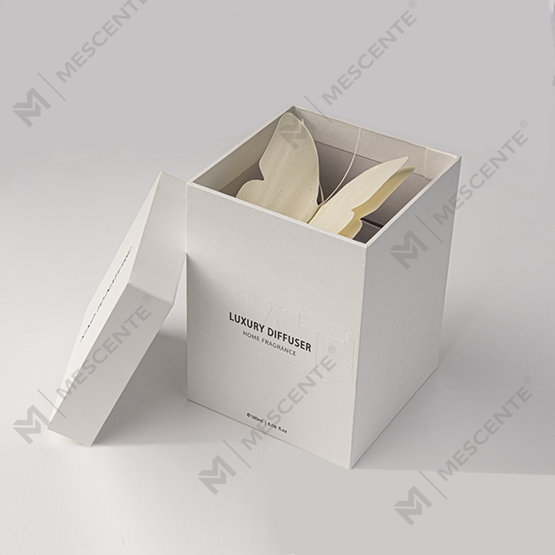 M&Scent, большая квадратная бутылка, большая ротанговая палочка, жидкий диффузор для ароматерапии с пробкой