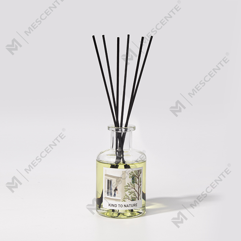 M&Scent Роскошный декоративный диффузор с эфирным маслом в большой бутылке и подарочным набором из сушеных цветов