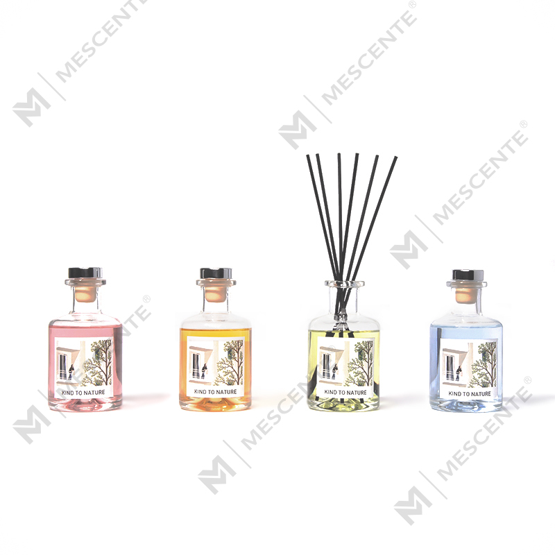M&Scent Роскошный декоративный диффузор с эфирным маслом в большой бутылке и подарочным набором из сушеных цветов