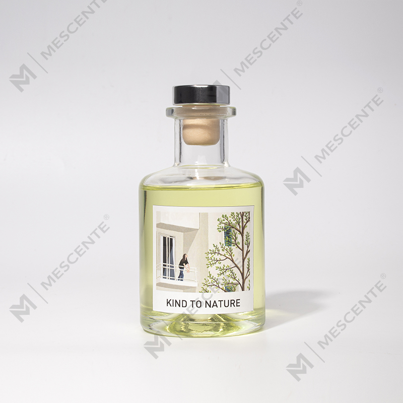 M&Scent Роскошный декоративный диффузор с эфирным маслом в большой бутылке и подарочным набором из сушеных цветов