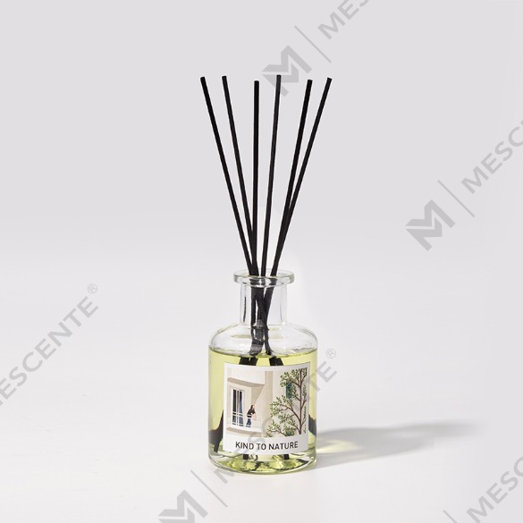 M&Scent Luxury 200 мл Индивидуальная белая бутылка с деревянными палочками и тростниковым диффузором в коробке