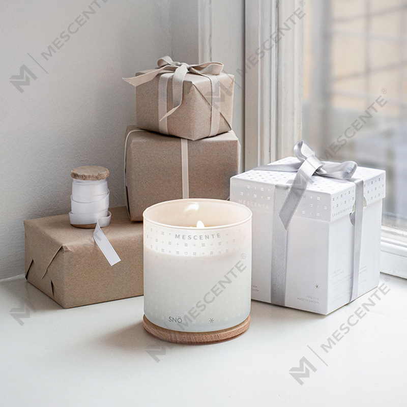 M&Scent Роскошные изготовленные на заказ рождественские декоративные ароматические свечи из соевого воска ручной работы в подарочной упаковке