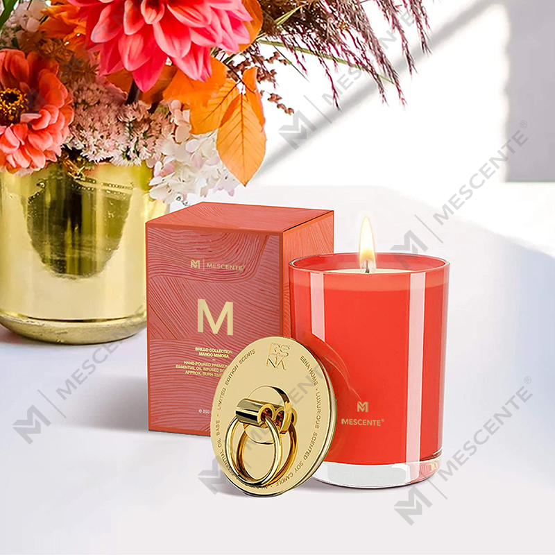 M&Scent Роскошные свадебные ароматические свечи с логотипом из белого соевого воска, изготовленные на заказ свечи для лагеря