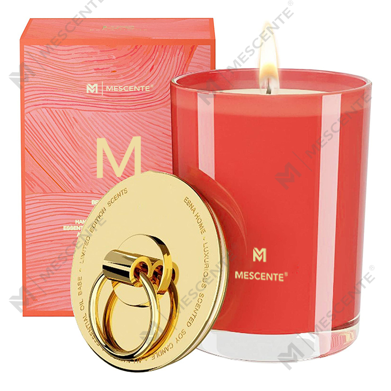 M&Scent Роскошные свадебные ароматические свечи с логотипом из белого соевого воска, изготовленные на заказ свечи для лагеря