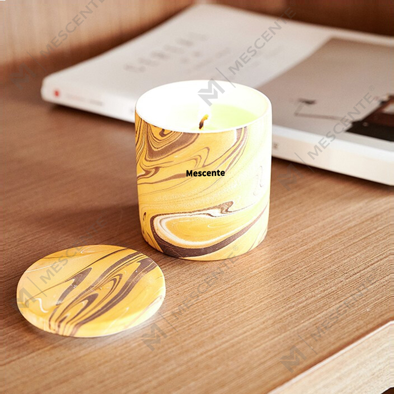 M & Scent Оптовая Дешевые Индивидуальные Роскошные Частные Марки Столб Ароматизированный Соевый Воск Деревянный Фитиль Ароматическая Свеча