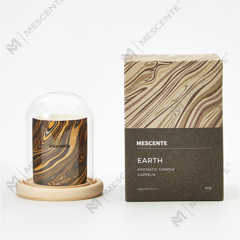 M & Scent Оптовая Дешевые Индивидуальные Роскошные Частные Марки Столб Ароматизированный Соевый Воск Деревянный Фитиль Ароматическая Свеча