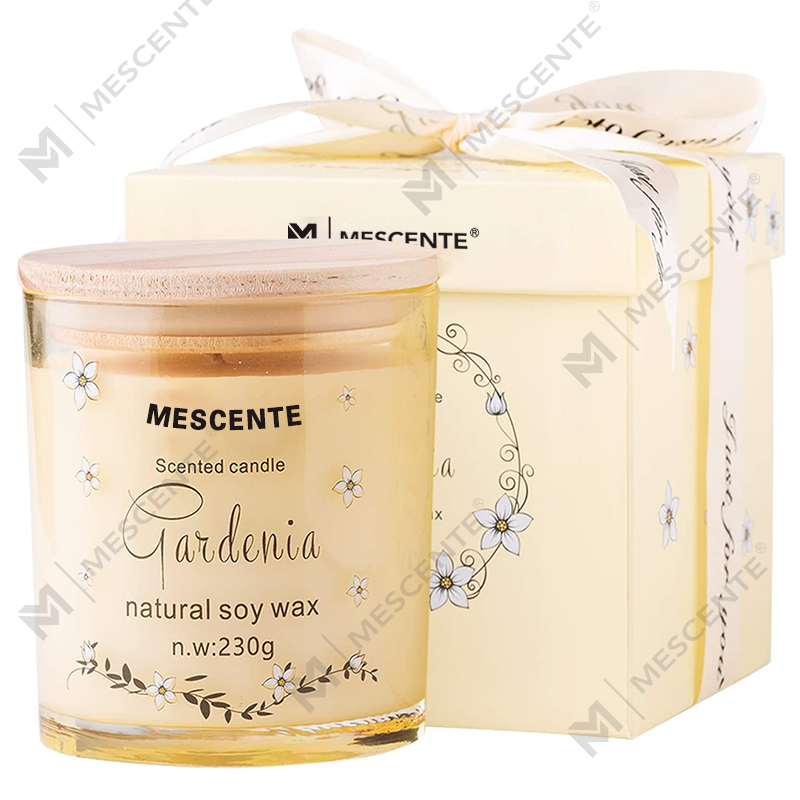 M&Scent Роскошный стеклянный держатель ручной работы Духовная керамика Столб Ароматическая свеча с ванилью и кристаллами