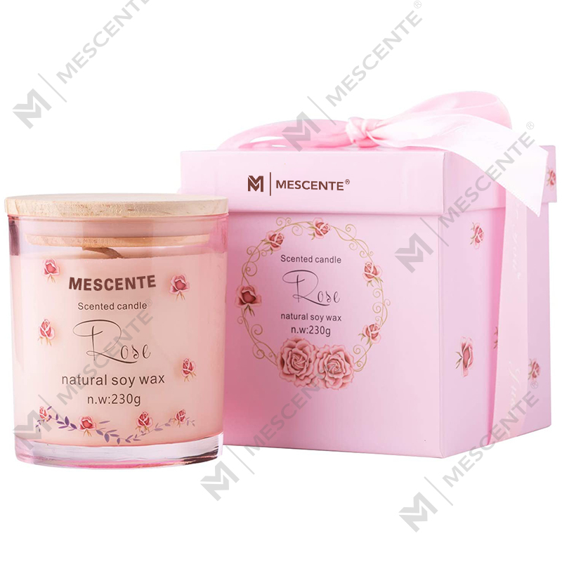 M&Scent Роскошный стеклянный держатель ручной работы Духовная керамика Столб Ароматическая свеча с ванилью и кристаллами