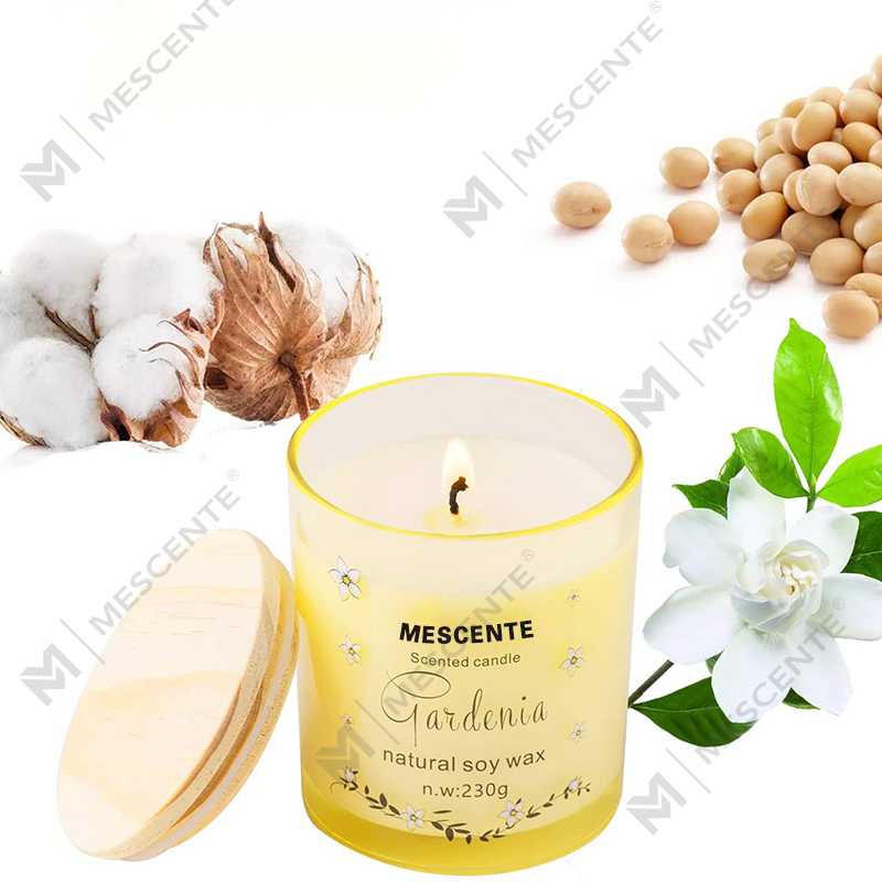 M&Scent Роскошный стеклянный держатель ручной работы Духовная керамика Столб Ароматическая свеча с ванилью и кристаллами