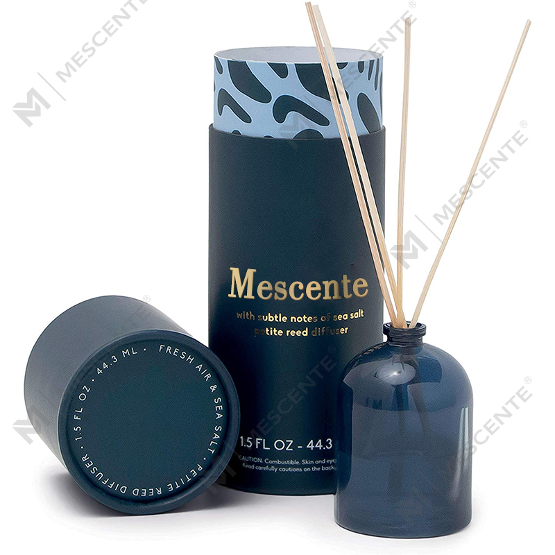 M&Scent Роскошный изготовленный на заказ большой стеклянный флакон розового золота с цветком и частной торговой маркой, диффузор с жидким тростником и подарочной коробкой