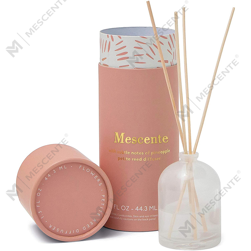 M&Scent Роскошный изготовленный на заказ большой стеклянный флакон розового золота с цветком и частной торговой маркой, диффузор с жидким тростником и подарочной коробкой