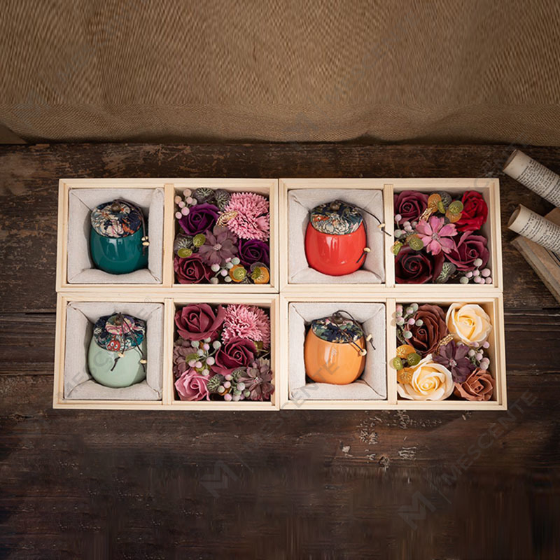 M&Scent Luxury Decoration оптовый заказ Керамическая колонна Ароматерапевтическая парафиновая свеча