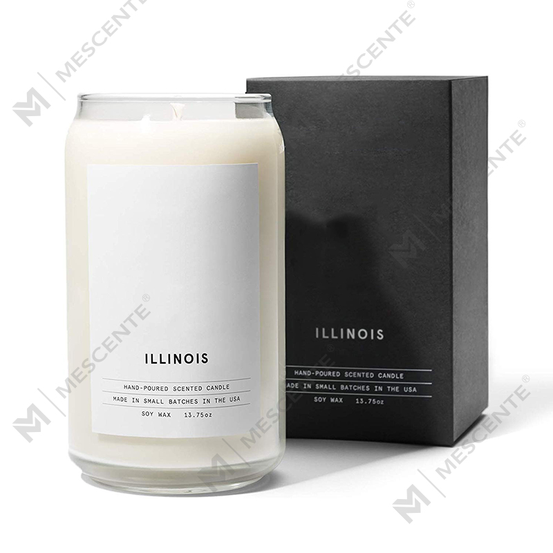 Органические керамические свечи Woodwick молочного цвета M&Scent по индивидуальному заказу, контейнер для свечей
