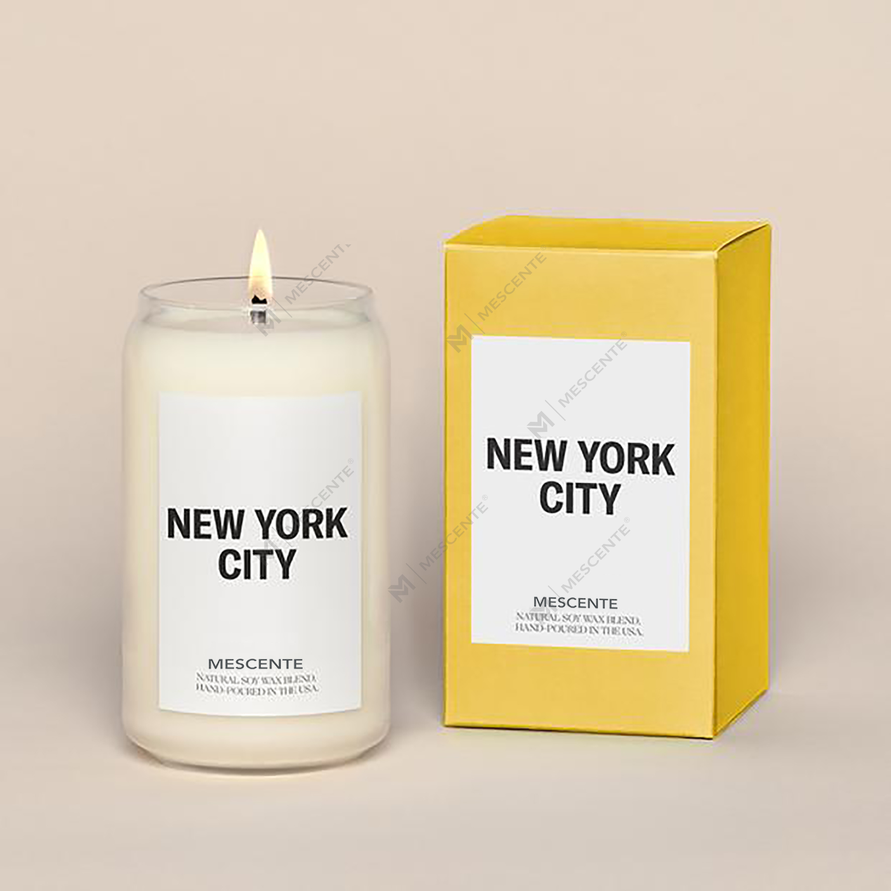 Органические керамические свечи Woodwick молочного цвета M&Scent по индивидуальному заказу, контейнер для свечей
