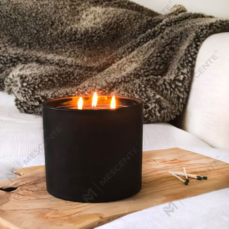 M&SCENT Натуральная рождественская широко используемая свеча из соевого воска в стеклянной банке со складной коробкой