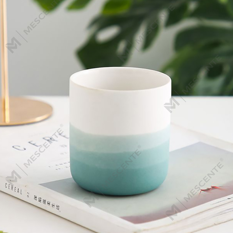Декоративная керамическая сине-белая ваза M&Scent, конический подсвечник, фонари и банки для свечей