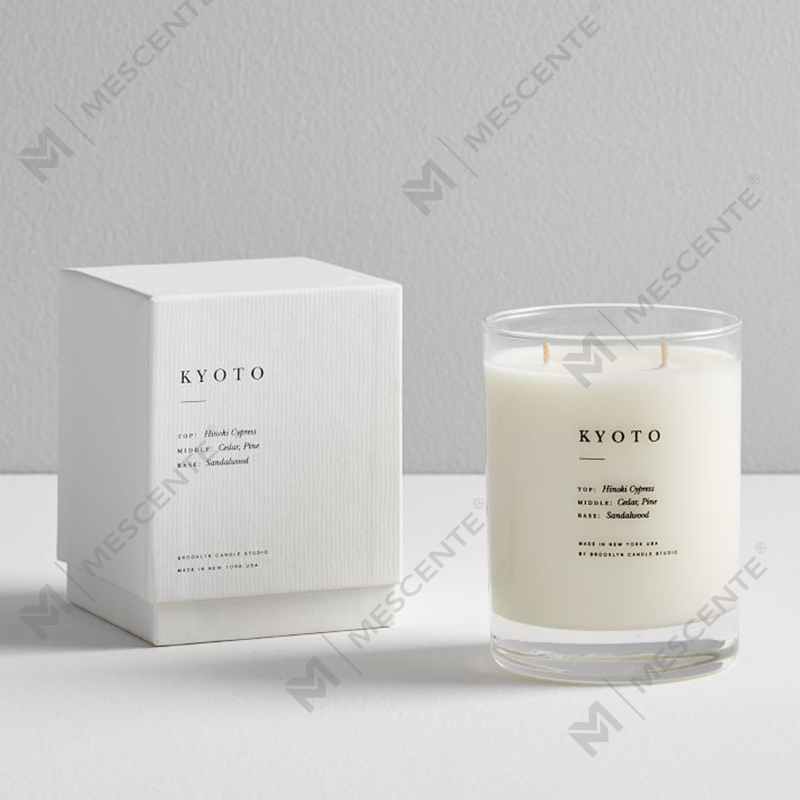 M&SENTE Новый продукт для украшения дома на заказ, 2 фитиля, ароматические свечи в стеклянной банке