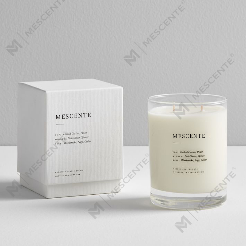 M&SENTE Новый продукт для украшения дома на заказ, 2 фитиля, ароматические свечи в стеклянной банке