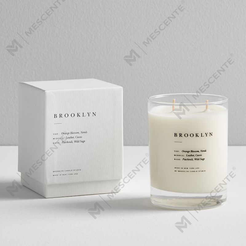 M&SENTE Новый продукт для украшения дома на заказ, 2 фитиля, ароматические свечи в стеклянной банке