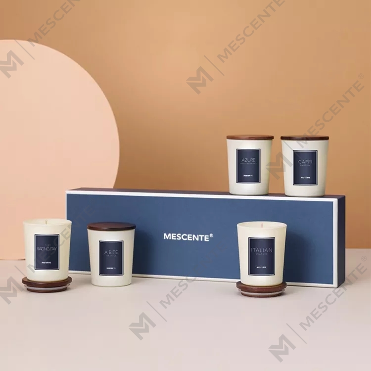 M&scent оптовая продажа ароматических масел под частной торговой маркой, ароматические свечи класса люкс с крышкой, ароматерапевтическая свеча