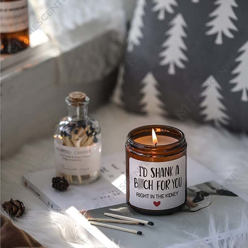 M&Scent 100% натуральный воск, рождественская ароматическая свеча для домашнего подарочного набора, ароматическая свеча в стеклянной банке с металлической крышкой